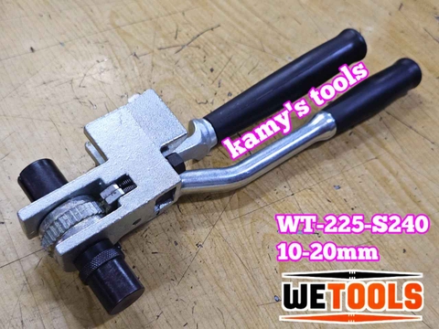Kìm siết đai inox 10-20mm Wetools WT-225-S240 dụng cụ rút siết cảo căng dây đai inox