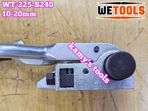 Kìm siết đai inox 10-20mm Wetools WT-225-S240 dụng cụ rút siết cảo căng dây đai inox