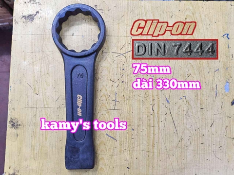 Cờ lê vòng đóng 75mm Clip-on DIN7444 CLO-22075