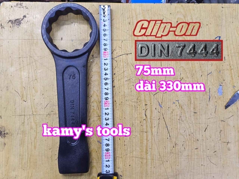 Cờ lê vòng đóng 75mm Clip-on DIN7444 CLO-22075