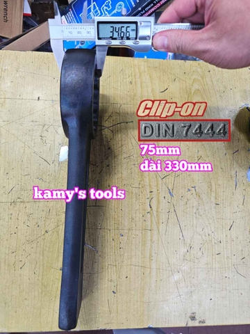 Cờ lê vòng đóng 75mm Clip-on DIN7444 CLO-22075
