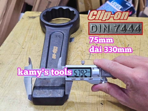 Cờ lê vòng đóng 75mm Clip-on DIN7444 CLO-22075
