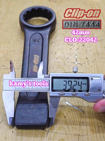 Cờ lê vòng đóng 42mm DIN7444 Clip-On CLO-22042