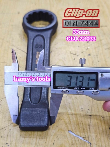 Cờ lê vòng đóng 33mm DIN7444 Clip-On CLO-22033