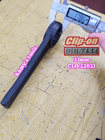 Cờ lê vòng đóng 33mm DIN7444 Clip-On CLO-22033