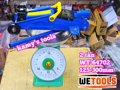 Kích đội cá sấu 2 tấn cao 125-300mm Wetools WT-64702