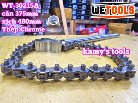 Cờ lê xích 15 inch Wetools WT-30215A thép Chrome mở ống 130mm