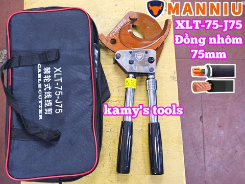 Kìm cắt cáp nhông J75 cắt đồng nhôm 75mm Manniu XLT-75-J75