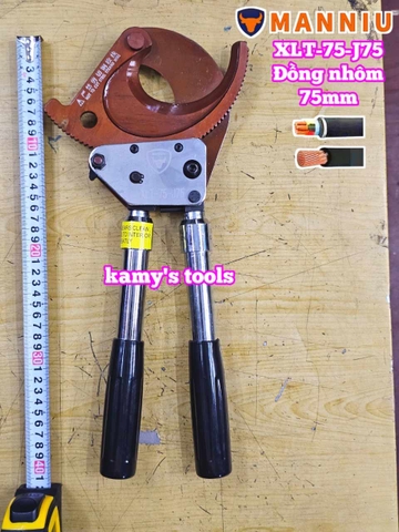 Kìm cắt cáp nhông J75 cắt đồng nhôm 75mm Manniu XLT-75-J75
