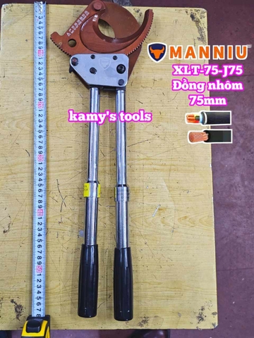 Kìm cắt cáp nhông J75 cắt đồng nhôm 75mm Manniu XLT-75-J75