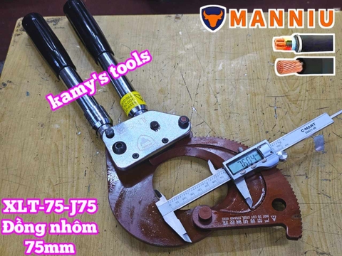 Kìm cắt cáp nhông J75 cắt đồng nhôm 75mm Manniu XLT-75-J75