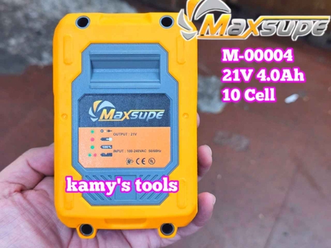Pin Maxsupe 10 Cell 21V 4.0Ah M-00004 chân pin chuẩn LXT phổ thông 4cm
