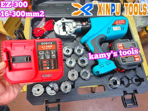 Kìm ép cos thủy lực dùng pin XINPU EZ-300 16-300mm2