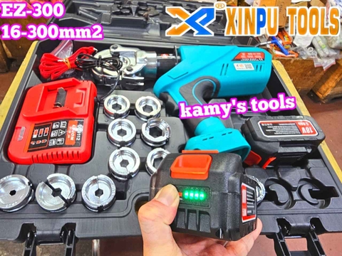 Kìm ép cos thủy lực dùng pin XINPU EZ-300 16-300mm2