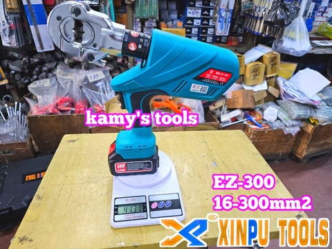 Kìm ép cos thủy lực dùng pin XINPU EZ-300 16-300mm2