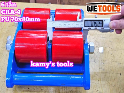 Con rùa di chuyển 6 tấn model CRA-4 Wetools, xe rùa đẩy hàng tải trọng cao giúp di chuyển hàng hoá nặng trong nhà xưởng nhà máy