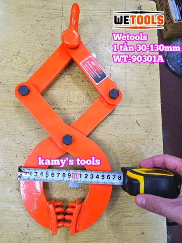 Kẹp kéo pallet 1 tấn mở ngàm 30-130mm Wetools WT-90301A
