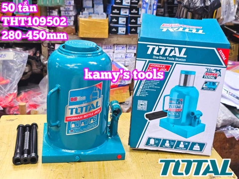 Kích con đội thủy lực 50 tấn Total THT109502 cao 280-450mm