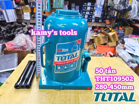 Kích con đội thủy lực 50 tấn Total THT109502 cao 280-450mm