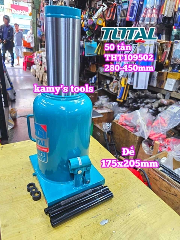 Kích con đội thủy lực 50 tấn Total THT109502 cao 280-450mm