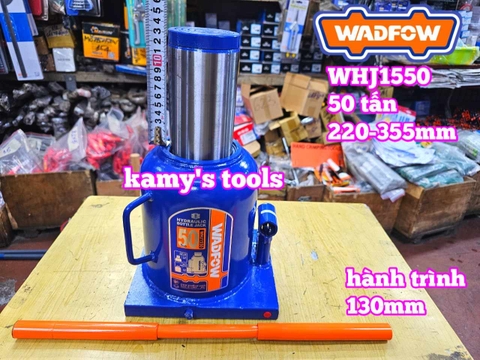 Kích con đội thủy lực 50 tấn Wadfow WHJ1550 hành trình 130mm cao 220-255mm