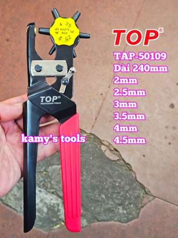 Kìm bấm lỗ dây nịt TOP TAP-50109 (kìm bấm lỗ thắt lưng, kềm bấm lỗ dây nịt)