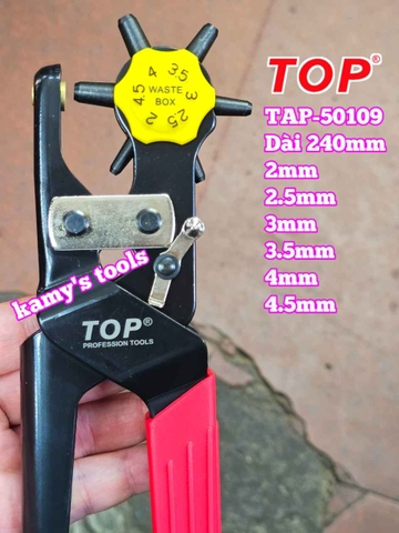 Kìm bấm lỗ dây nịt TOP TAP-50109 (kìm bấm lỗ thắt lưng, kềm bấm lỗ dây nịt)
