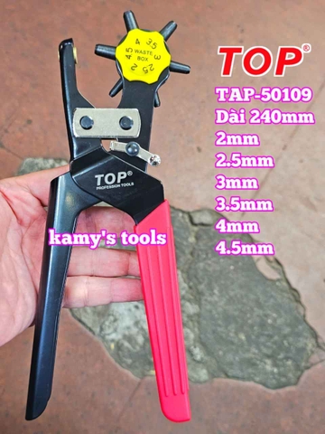 Kìm bấm lỗ dây nịt TOP TAP-50109 (kìm bấm lỗ thắt lưng, kềm bấm lỗ dây nịt)