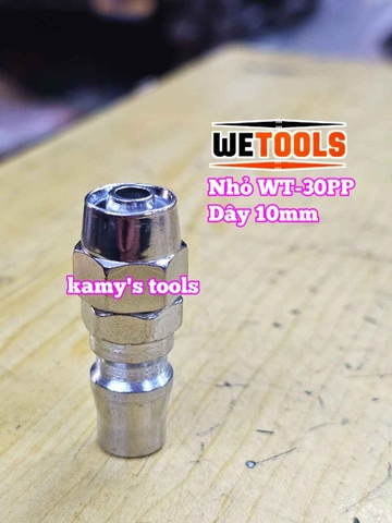 Bộ nối nhanh hơi khí nén dùng cho dây hơi 10mm 30SP 30PP Wetools WT-30SP WT-30PP