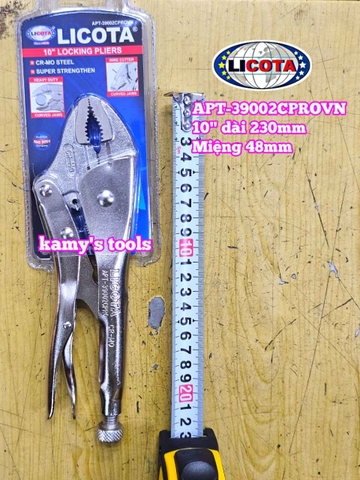 Kìm bấm chết xi trắng 10 inch Licota APT-39002CPROVN miệng 48mm