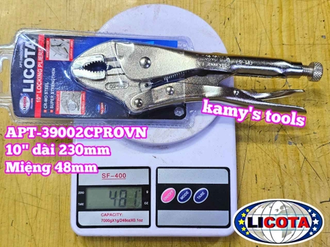 Kìm bấm chết xi trắng 10 inch Licota APT-39002CPROVN miệng 48mm