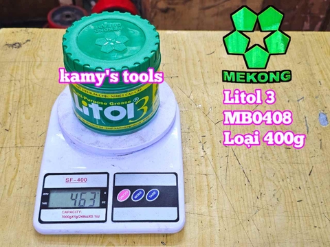 Mỡ bò chịu nhiệt Mekong Litol 3 MB0408 khối lượng tịnh 400g