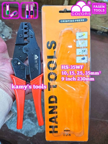 Kìm bấm cos Fasen HS-35WF pin tròn rỗng 10-35mm2 dài 9 inch