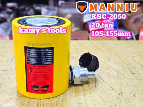 Kích thủy lực 20 tấn hành trình 50mm RSC-2050 106mm-156mm dạng lùn Manniu