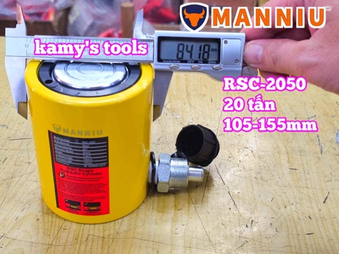 Kích thủy lực 20 tấn hành trình 50mm RSC-2050 106mm-156mm dạng lùn Manniu