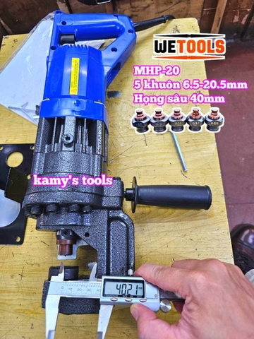 Máy đột lỗ thủy lực điện MHP-20 công suất 1300w Wetools