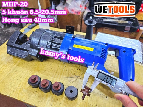 Máy đột lỗ thủy lực điện MHP-20 công suất 1300w Wetools