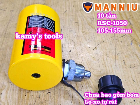 Kích thủy lực 10 tấn hành trình 50mm RSC-1050 106mm-156mm dạng lùn Manniu