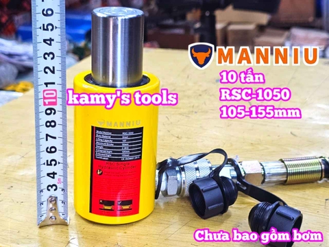 Kích thủy lực 10 tấn hành trình 50mm RSC-1050 106mm-156mm dạng lùn Manniu