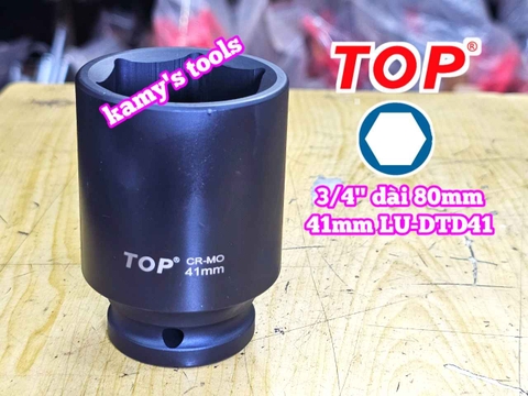 Đầu tuýp 3/4 inch Top 6 cạnh 22mm 24mm 27mm 30mm 32mm 36mm 41mm LU-DTD22 LU-DTD24 LU-DTD27 LU-DTD30 LU-DTD32 LU-DTD36 LU-DTD41