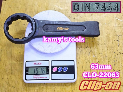 Cờ lê vòng đóng 63mm DIN7444 Clip-On CLO-22063