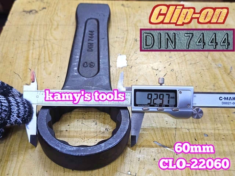Cờ lê vòng đóng 60mm DIN7444 Clip-On CLO-22060