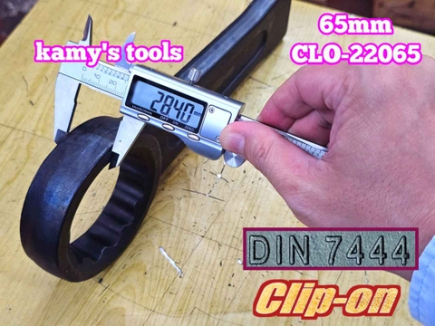 Cờ lê vòng đóng 65mm DIN7444 Clip-On CLO-22065
