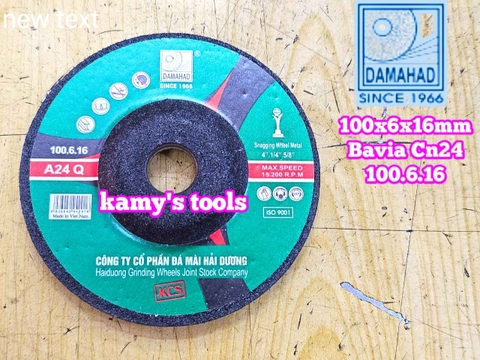 Đá mài bavia Hải Dương 100mm lỗ 16mm DAMAIHAD CN24 100.6.16
