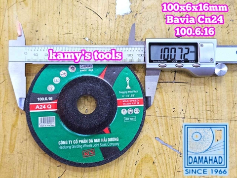 Đá mài bavia Hải Dương 100mm lỗ 16mm DAMAIHAD CN24 100.6.16