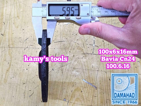 Đá mài bavia Hải Dương 100mm lỗ 16mm DAMAIHAD CN24 100.6.16