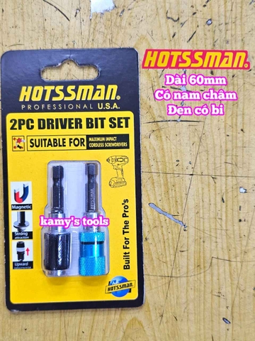 Đầu chuyển chuôi lục giác ra bắn vít 1/4 inch Hotssman dài 60mm HOTS-25601