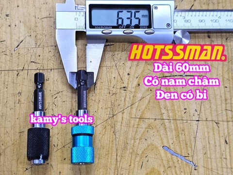 Đầu chuyển chuôi lục giác ra bắn vít 1/4 inch Hotssman dài 60mm HOTS-25601