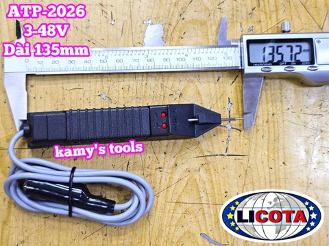 Bút thử điện xe máy ô tô Licota ATP-2026 dãi đo 3V-48V dài 135mm