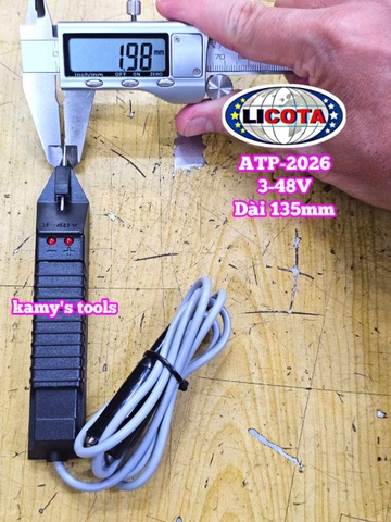 Bút thử điện xe máy ô tô Licota ATP-2026 dãi đo 3V-48V dài 135mm